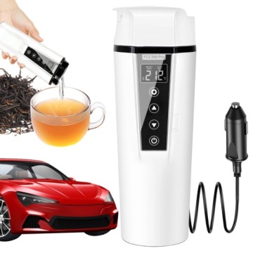 Cestovní Rychlovarná Konvice Do Auta Kamion Bílá 12V/24V 450 ML