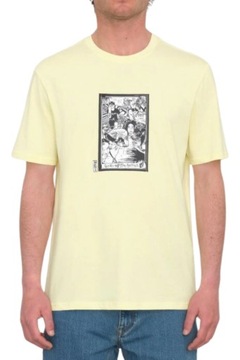 Koszulka męska VOLCOM MADITI T-SHIRT bawełniana żółta print r. M