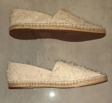 ZARA boho BUTY baleriny BALERINKI mokasyny ESPADRYLE nowe 40 / 41.