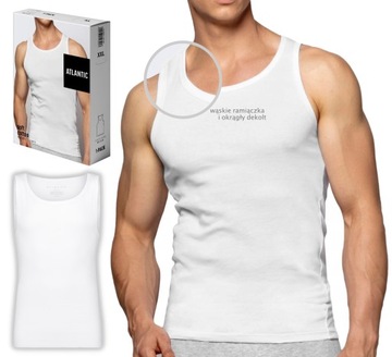 ATLANTIC koszulka męska PODKOSZULEK 046 XL biały