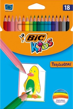 Kredki Ołówkowe BIC Tropicolors 18 kolorów