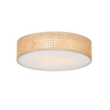 Orientalna lampa sufitowa rattan 40 cm 3-punktowa - Tromma