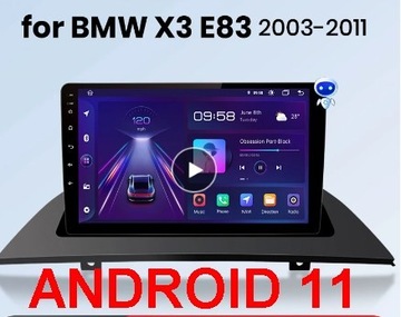 Radio BMW X3 E83 ANDROID 12 GPS WiFi PL