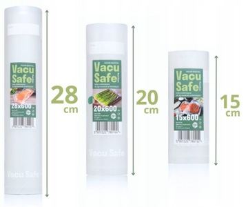 ФОЛЬГА ДЛЯ ВАКУУМНОЙ УПАКОВКИ С РЕЗЬБОЙ 20x600см NutriZein