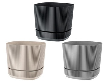 СОВРЕМЕННЫЙ БАЛКОННЫЙ ЦВЕТОЧНЫЙ ГОРШОК С ПОДСТАВКОЙ ДЛЯ БАЛКОНА ПОДОКОННИКА ЦВЕТЫ БЕЖЕВЫЙ