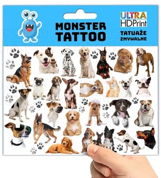 МОЮЩИЕСЯ ВРЕМЕННЫЕ ТАТУ ДЛЯ ДЕТЕЙ СОБАК ОРИГИНАЛЬНЫЕ ДИЗАЙНЫ ДЛЯ СОБАК