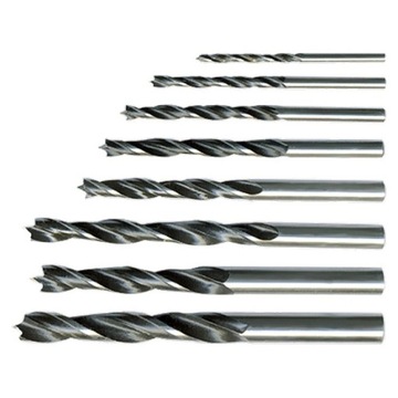 Wiertła do drewna ŚWIDER ZESTAW 8szt. 3-10 mm