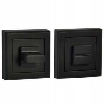 POKRĘTŁO ŁAZIENKOWE KLAMECZKA WC CZARNY MAT