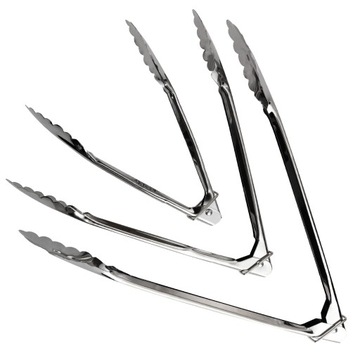 ЩИПЦЫ ДЛЯ КУХОННОГО СТАЛЬНОГО ГРИЛЯ 3 шт.