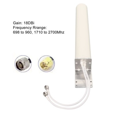 4G 5G 100W 18DBi Усиление наружной антенны от 698 до