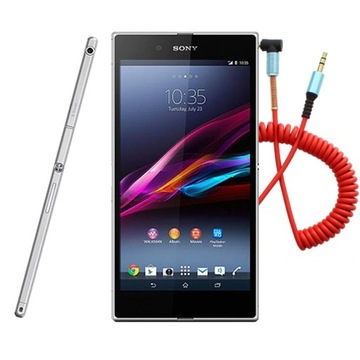 Кабель AUX, пружина jack-jack 3,5 мм, угловой штекер