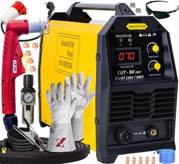 PRZECINARKA PLAZMOWA DO CIĘCIA METALI MAGNUM CUT-80 IGBT DUAL 230V/400V