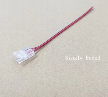 Однопорный разъем разъема с кабелем для светодиодных лент Cob 8 мм IP20