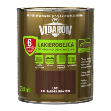 Vidaron Lakierobejca 0,75L L09 Palisander Indyjski