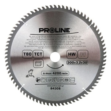 Piła tarczowa do drewna 300x3,2x30mm 80zębów widia