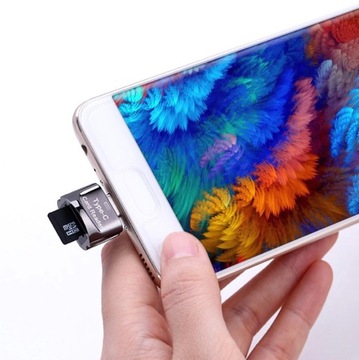 CZYTNIK KART USB TYPU C Micro SD TF OTG adapter