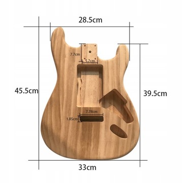 Polished Wood Type Electric Maple Guitar Barrel Bo