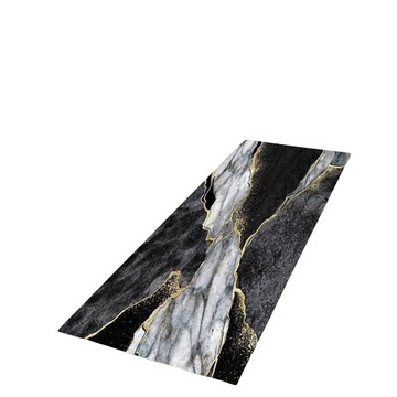 CHODNIK DYWAN DO KUCHNI SZARY MARMUR 3D STYL 60x90
