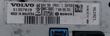 DISPLEJ AUTORÁDIO VOLVO V70 31357019