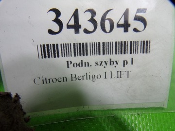 CITROEN BERLINGO I FACELIFT ZVEDÁK LEVÝ PŘEDNÍ 0130821763