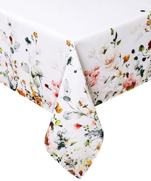Serweta wiosenna kolorowa Flower-2 kwiaty 85x85