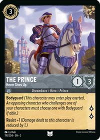 Disney Lorcana: The Prince - Never Gives Up (2ROF)