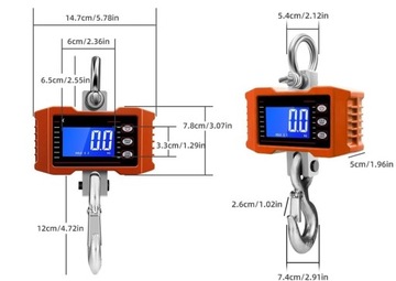 Электронные крюковые весы 1000 кг, подвесной промышленный пульт дистанционного управления, 1 т, дисплей