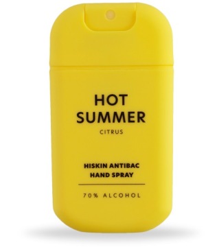 HISKIN Hot Summer Цитрус кишеньковий міні спрей для дезінфекції рук, 30 мл