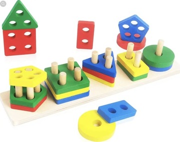 СОРТИРОВЩИК ДЕРЕВЯННЫХ БЛОКОВ ДЕРЕВЯННАЯ ЛОГИЧЕСКАЯ ЗАГАДКА И НАВЫКИ