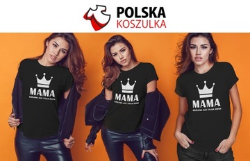 T-SHIRT KOSZULKA NA DZIEŃ MAMY BLUZKA DAMSKA L PREZENT JAKOŚĆ