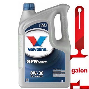 VALVOLINE Synpower FE 0w30 5L - syntetyczny olej silnikowy