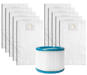 10x WORKI FILTR DO ODKURZACZA MAKITA VC2512L