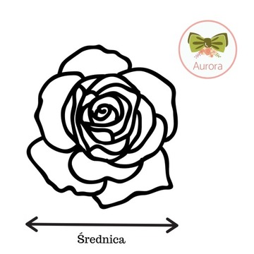 (Аврора) G43c ЛАСТИК ЦВЕТОК, РОЗА, большой, КРАСНЫЙ