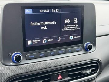 Hyundai Kona I Crossover Facelifting 1.0 T-GDI 120KM 2022 HYUNDAI KONA 1.0 T-GDI Smart DCT KRAJOWY BEZWYPADKOWY I WŁAŚCICIEL, zdjęcie 13