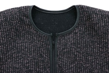 WDZIANKO żakiet sweter melanż lila 5XL 60 62