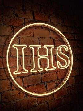 Неоновая надпись для первого причастия - IHS