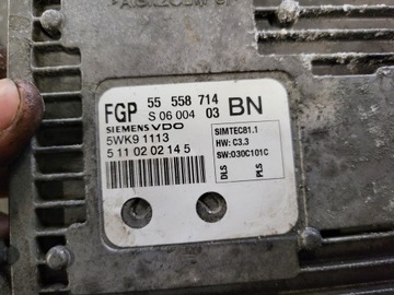 JEDNOTKA MOTORU OPEL OE 55558714