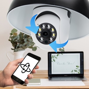 IP WIFI Full HD КАМЕРА С ВРАЩАЮЩЕЙСЯ ЛАМПОЧКОЙ В ЛАМПЕ