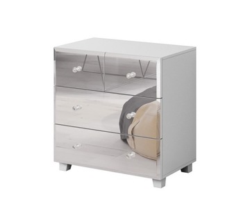 Komoda BELLAGIO lustrzany front biały typ 27