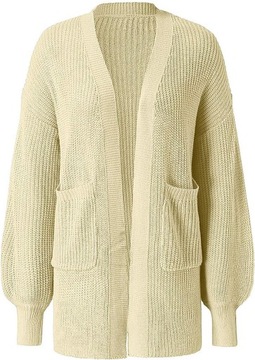 Nieformalny Sweter Z Dzianiny Dla Kobiet Hollow Płaszcz Z Długim Rękawem