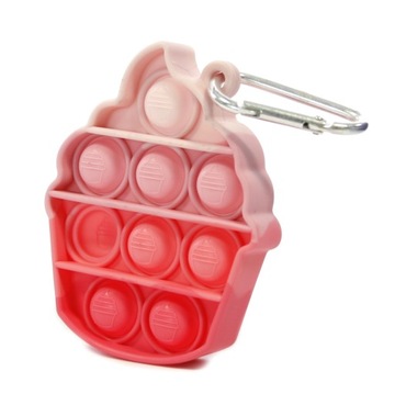 ПРОСТОЙ БРЕЛОК С ЯМОЧКАМИ POP IT АНТИСТРЕССОВАЯ ИГРУШКА