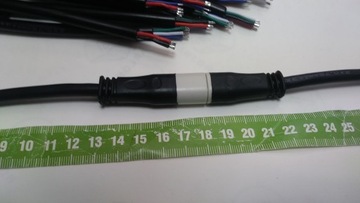 ГЕРМЕТИЧНЫЙ РАЗЪЕМ IP65, 5 КОНТАКТОВ С КАБЕЛЕМ ДЛИНОЙ 30 СМ, 5 КОНТАКТОВ