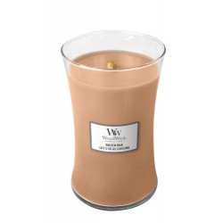 Woodwick Duża Świeca Golden Milk Na Prezent