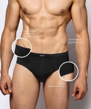 Трусики МУЖСКИЕ классические хлопковые трусы 3BMP-006 Atlanic 3 шт.