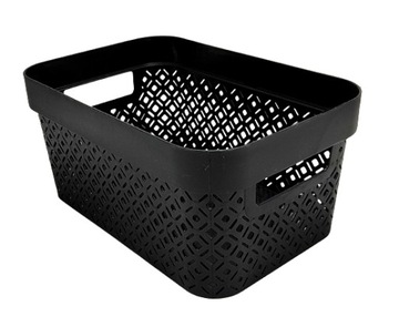 Organizer, pojemnik ażurowy Curver 4,5 L. Terrazzo - czarny