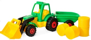 Duży Traktor z Przyczepą na Bele Siana DP