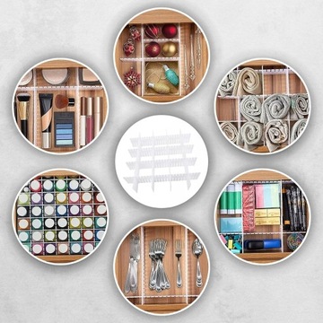 ОРГАНАЙЗЕР-ПЕРЕГОРОДКА-ПЕРЕГОРОДКА ДЛЯ ЯЩИКА ГАРДЕРОБА 4 шт.