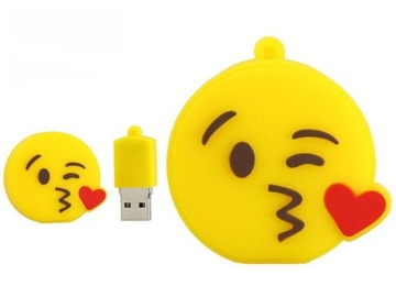 PENDRIVE USB SZYBKI FLASH DRIVE ULTRA PAMIĘĆ ZAWIESZKA PEN EMOTIKONA 16GB