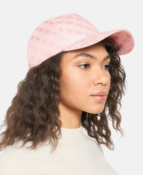 Розовая женская бейсболка Guess, плоская кепка с монограммой