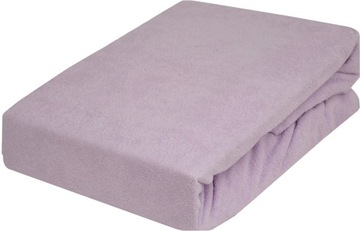 PRZEŚCIERADŁO FROTTE Z GUMĄ 140X200 GRUBE FIOLET J